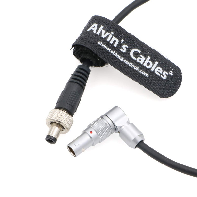 Alvin's Cables Z CAM E2 Flagship Rotatable Right Angle 2 Pin to Straight Lock DC Power Cable for Atomos Ninja V OSEE G7 Monitor Adjustable 90 Degrees 2 Pin Cord for Z CAM E2-S6 E2-F6 E2-F8 - Image 1